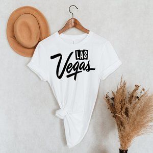 Las Vegas Nevada City USA White Unisex T Shirt